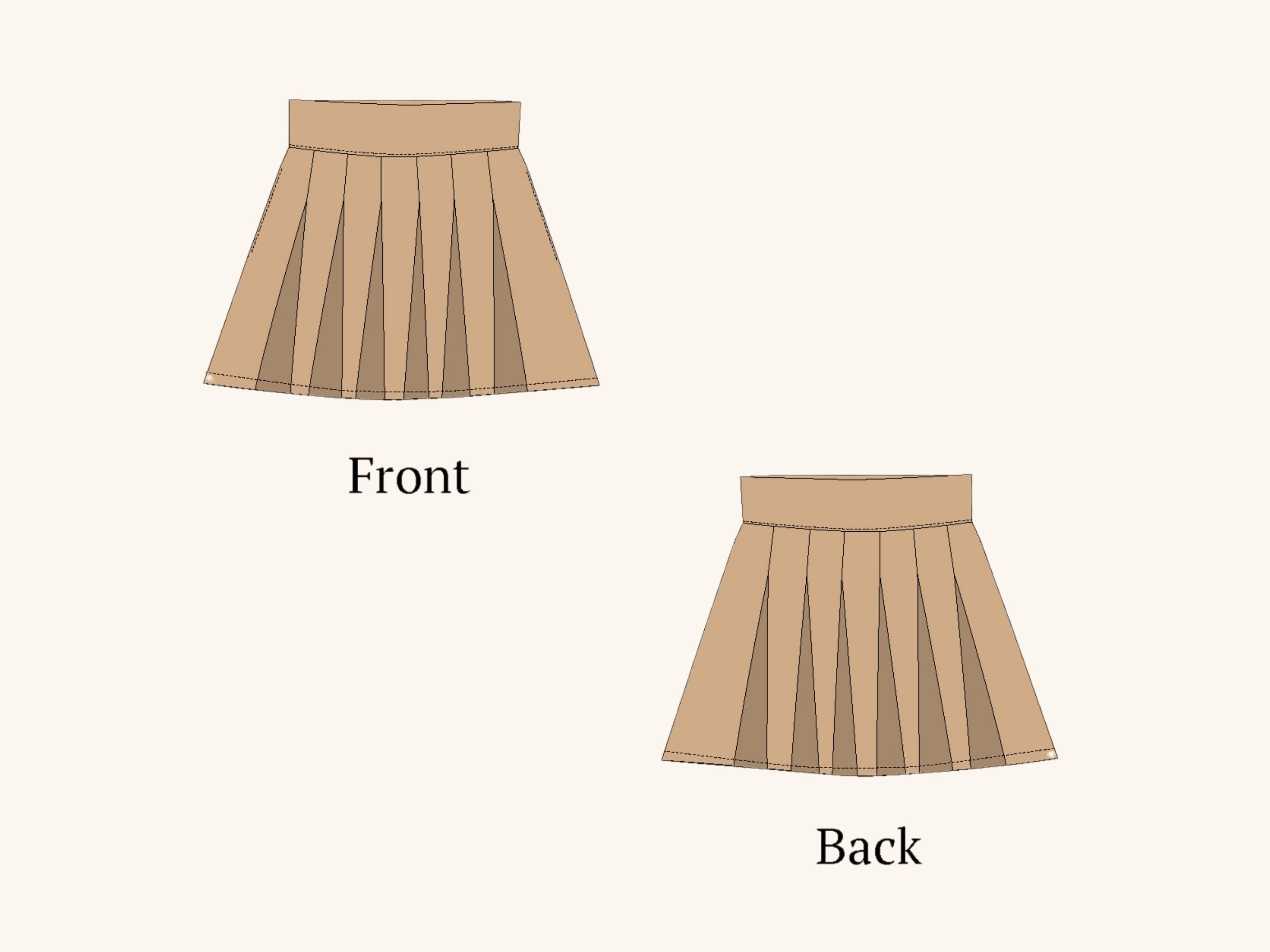 スカート Designed pattern pleated skirt il_1080xN.7003783667_lhwz.jpg