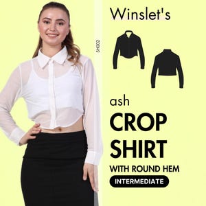 Shirt Pattern| Long Sleeve Top Pattern| Easy Shirt Sewing Pattern| Formal Shirt Sewing Pattern for Women| PDF Shirt Pattern