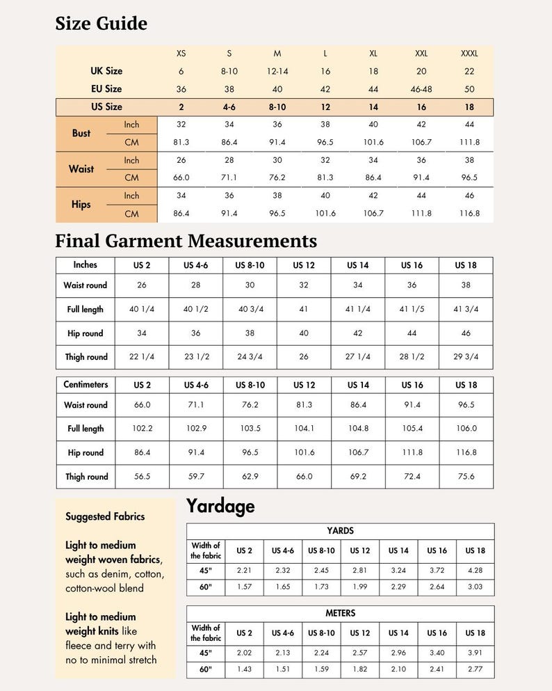 Cargo Pants Pattern, Cargo Trousers Pattern, Simple Pants Pattern, Digital Pattern, Instant Download ,Easy Pants Pattern for women image 7
