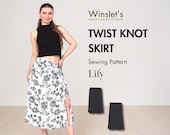 A line Skirt Pattern| Slit Skirt Pattern| Summer Skirt Sewing Pattern| Easy Midi Skirt Pattern for Beginners| Beach Skirt| Spring Sewing