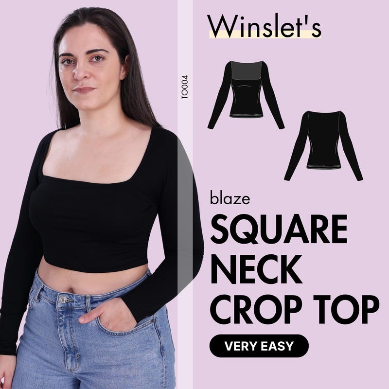 Square Neck Pattern - Etsy