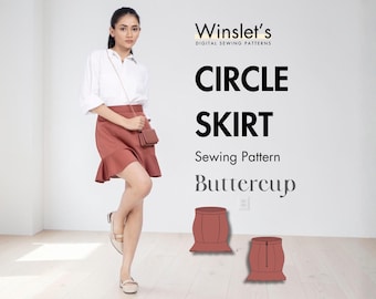 Mini Skirt Pattern| Summer Skirt Pattern| Ruffle Skirt Pattern| Easy Skirt Sewing Pattern for Women|  Skirt Digital Pattern PDF