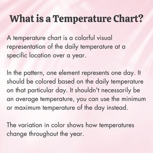 Grafiek voor hoge temperaturen: pdf-kruissteekpatroon kleurrijk ornamentpatroon - weertracker - digitaal schema geometrisch borduurwerk afbeelding 2