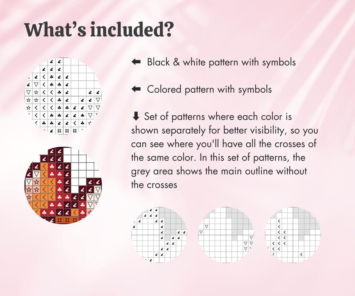 Mystery Cross-stitch Pattern - Surprise Unique Colorful Pattern ...