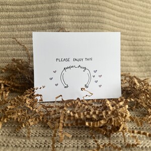 Carte câlin en papier