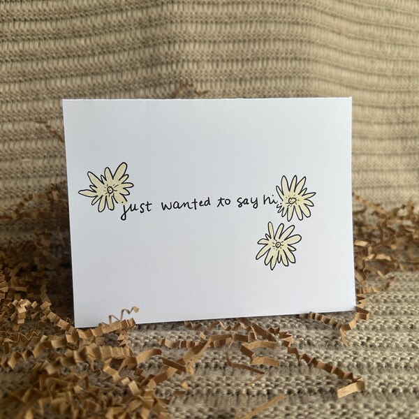 Just to Say Hello Greeting Card - Etsy