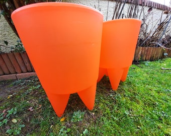 Lot 2 Tabourets ORANGE Bubu  Philippe Starck pour XO France  1990s vintage