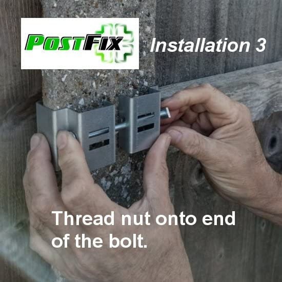 Postfix® 4 X 5 Slotted Concrete Fence Post Brackets Fix Products to