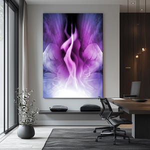 The Violet Flame of Saint Germain - Divine Energy & Transformation, Poster / Wallpaper