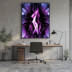 The Violet Flame of Saint Germain - Divine Energy & Transformation, Poster / Wallpaper