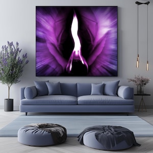 The Violet Flame of Saint Germain - Divine Energy & Transformation, Poster / Wallpaper