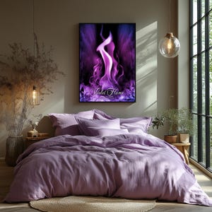 The Violet Flame of Saint Germain - Divine Energy & Transformation, Poster / Wallpaper