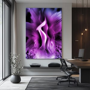 The Violet Flame of Saint Germain - Divine Energy & Transformation, Poster / Wallpaper