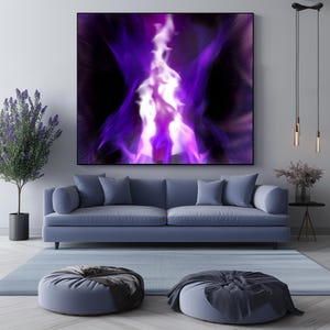 The Violet Flame of Saint Germain - Divine Energy & Transformation, Poster / Wallpaper