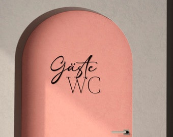 Gäste WC | Türschild  |  Deko WC  |  Toilettenschild