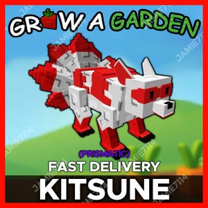 Kitsune (Prismatic) - Roblox Grow a Garden Pet CHEAPEST - Fast Delivery - Worldwide (Grow A Garden Kitsune Pet Roblox)