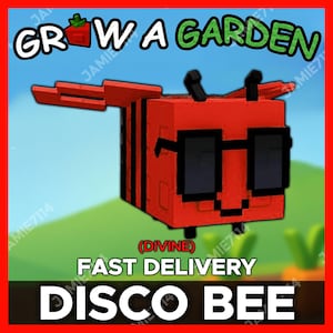 Disco Bee (Divine) - Roblox Grow a Garden Pet CHEAPEST - Fast Delivery - Worldwide (Grow A Garden Disco Bee Pet Roblox)