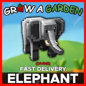 Elephant (Divine) - Roblox Grow a Garden Pet - Fast Delivery - Worldwide (Grow A Garden Elephant Pet Roblox)