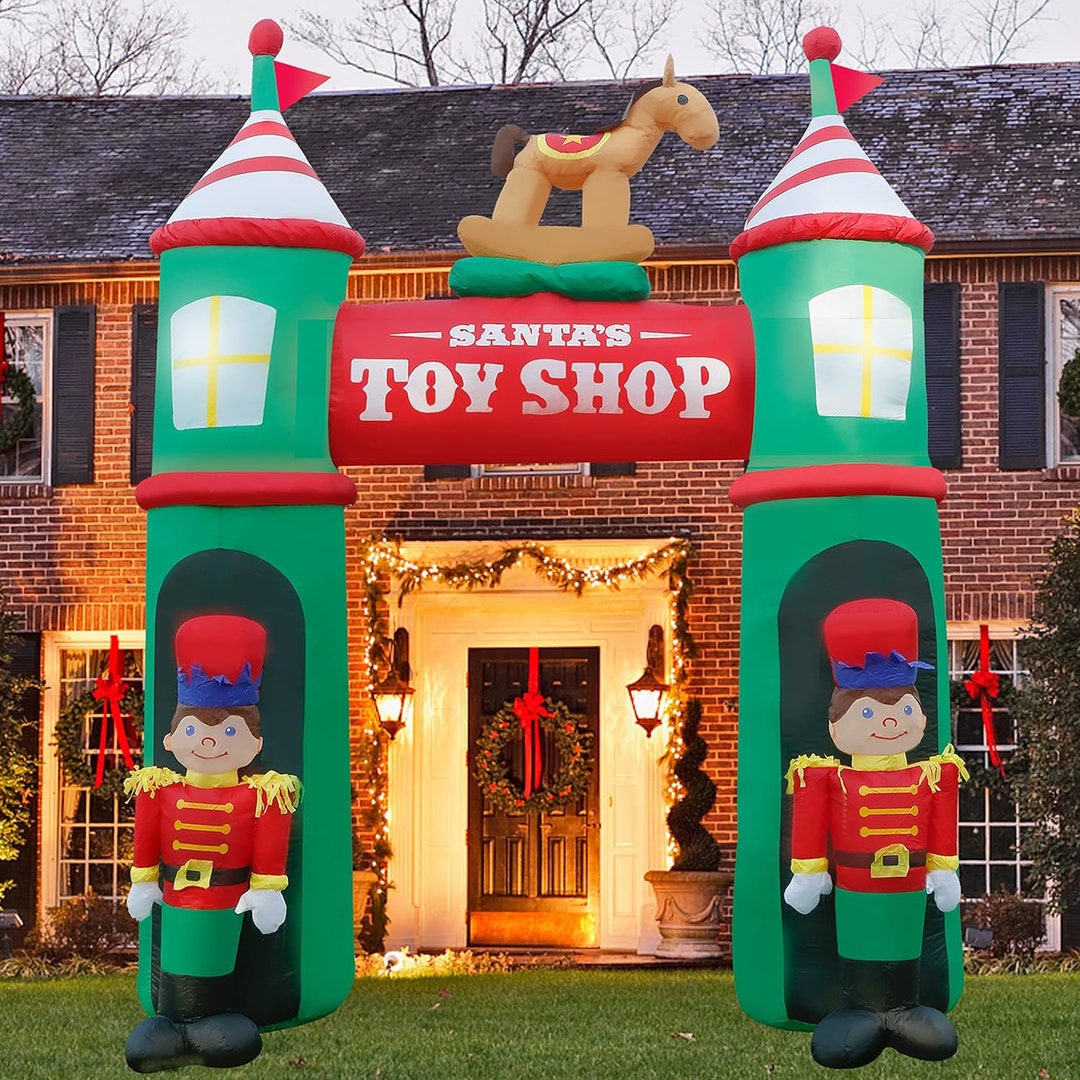 12 FT Inflatable Christmas Archway Yard Decoration Disco Etsy