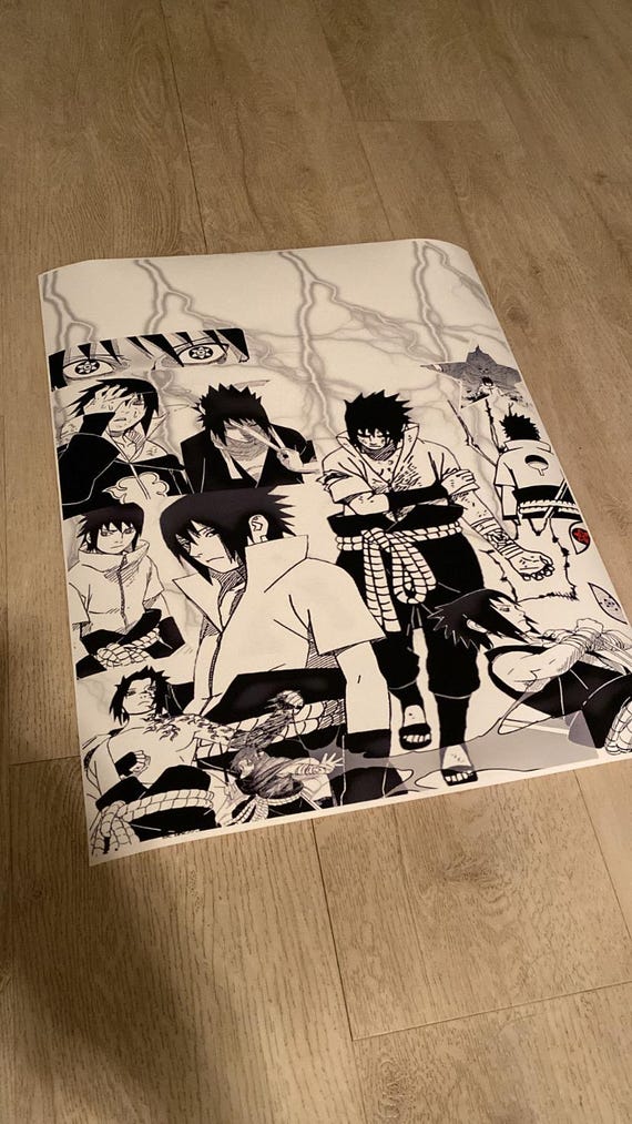 Sasuke Uchiha- “The Avenger” manga panel 16x20 poster print