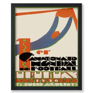 Vintage 1930 FIFA World Cup Poster - Retro Soccer Print - Football Art ...