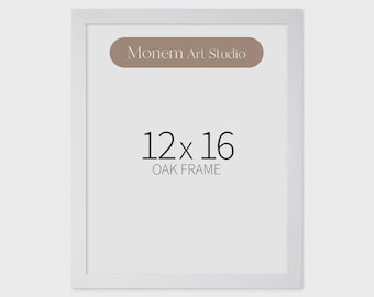 White Oak Wood Picture Frame – Wall Art, Poster Frame