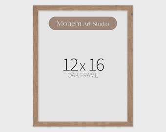 Beige Oak Wood Poster Frame - Wall Art Frames