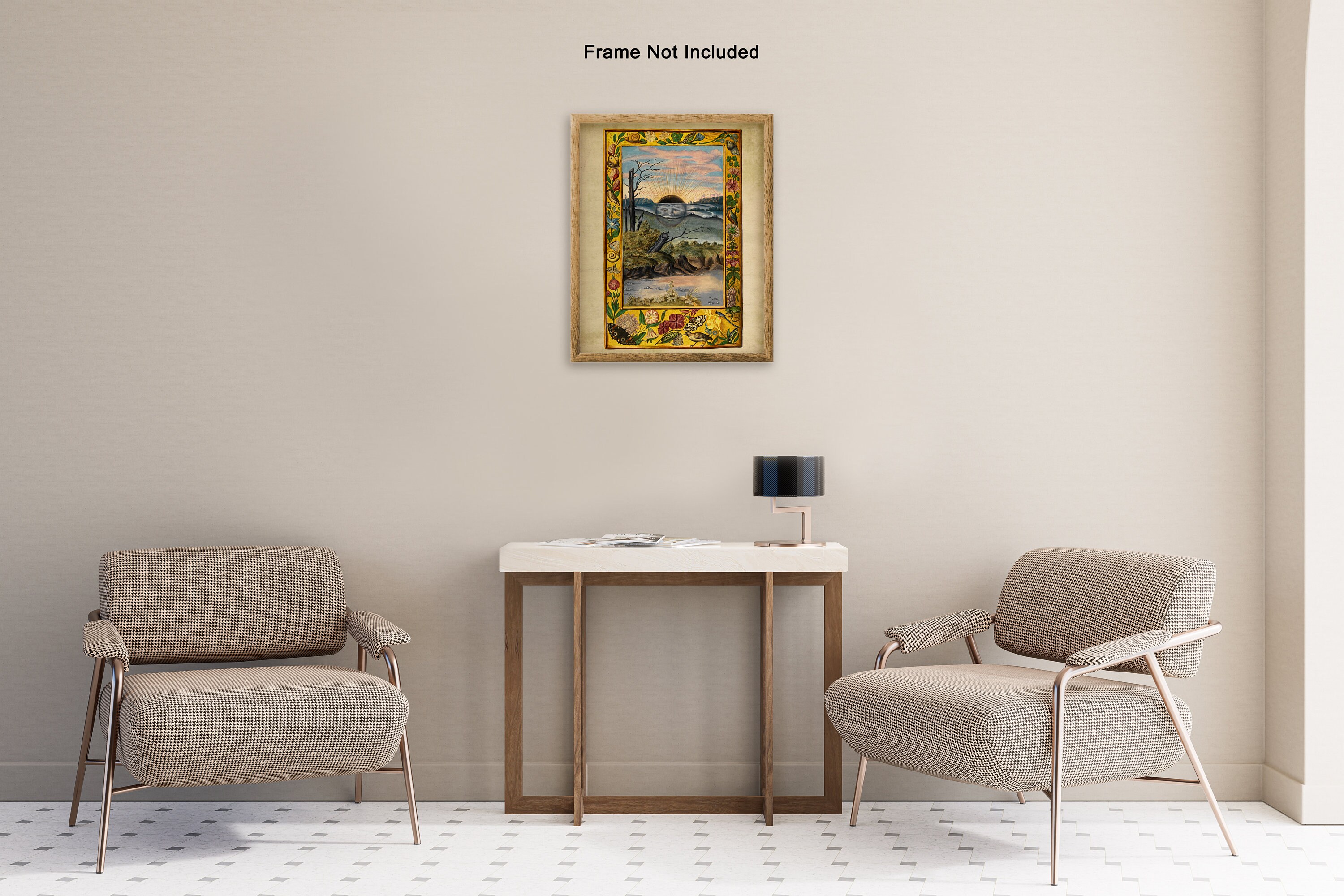 Retro Art Print Vintage Splendor Sun Poster Surreal Home Decor Gift for ...