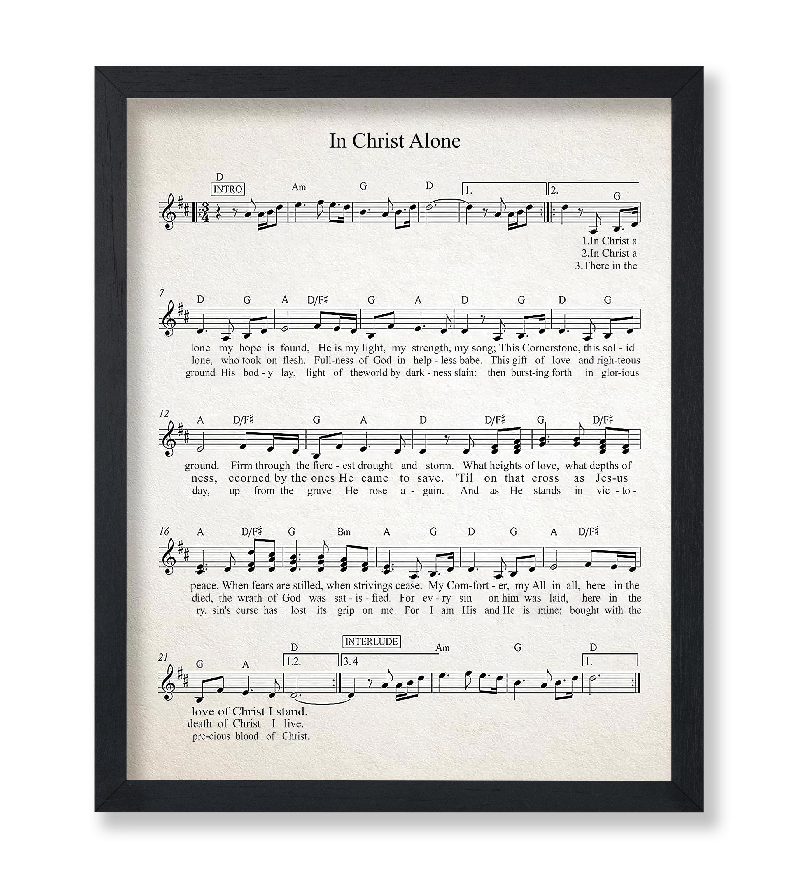 美品  In Christ Alone Sheet Music - Etsy 管・吹奏楽器アクセサリ