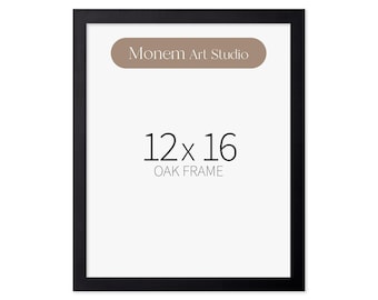 Black Oak Wood Poster Frame - Wall Art Display