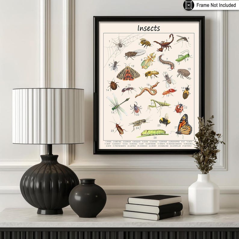 Exploring Insects Poster Insects Poster - Educational Print - Learning Materials Art - Gift for ...