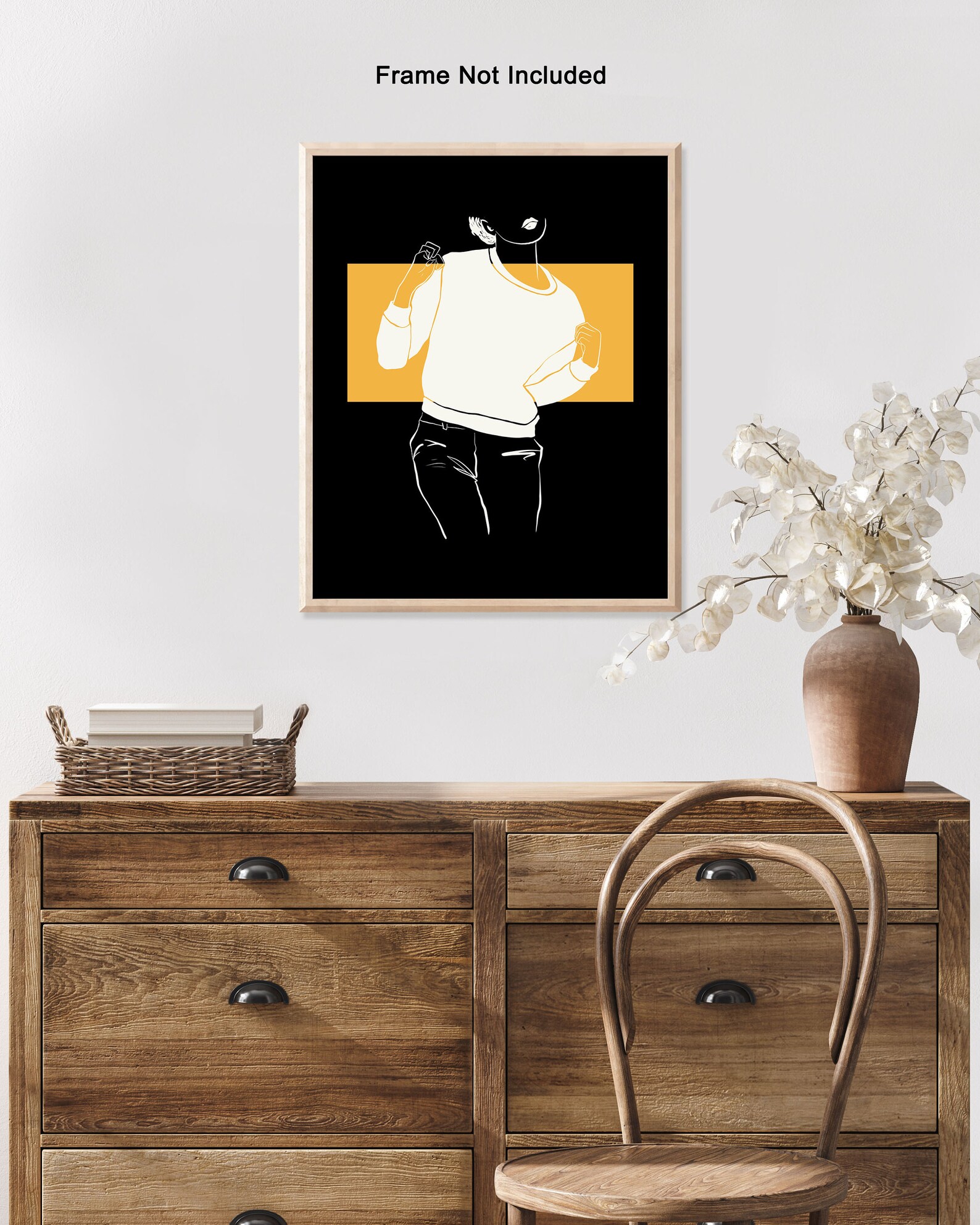 Fashion Poster Retro Abstract Print Sweatshirt Art Fashionista Art