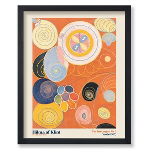 Impresión vintage de Hilma Af Klint: póster de arte abstracto: Los diez más grandes, n.º 3: decoración de pared, regalo para hombres y mujeres