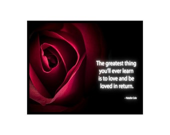 Greatest Thing Poster - The Greatest Thing Quote Print - Motivational Quote Art - Inspirational Gift for Gift for Lovers - Home Office Decor