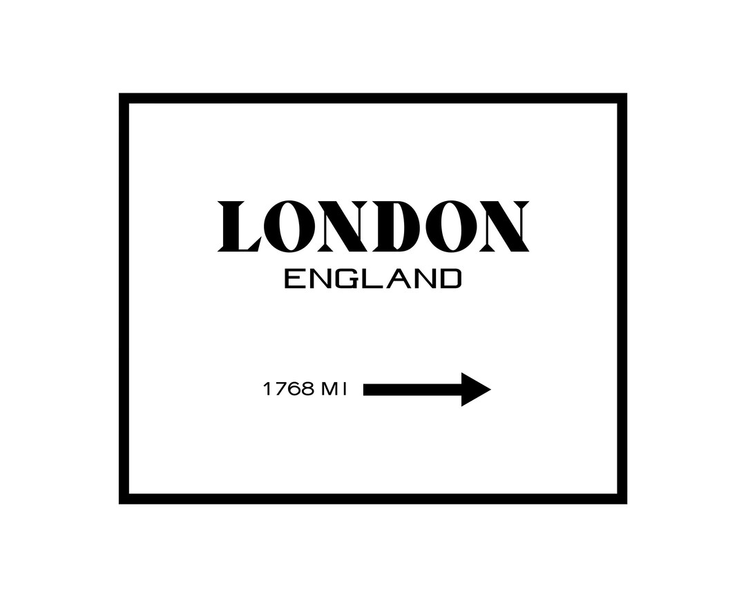 London Poster England Print London England Sign Art Gift for Travel