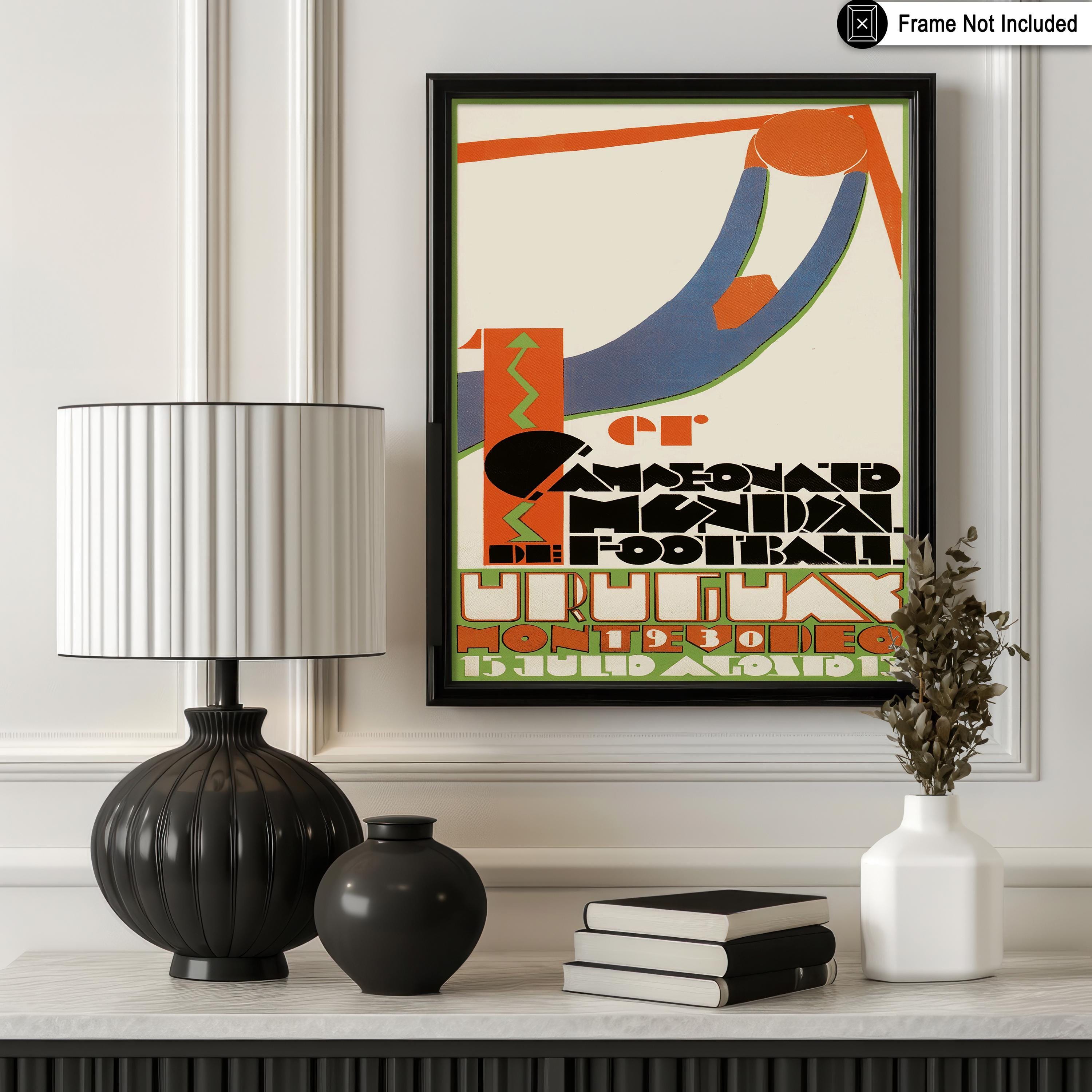 Vintage 1930 FIFA World Cup Poster - Retro Soccer Print - Football Art ...