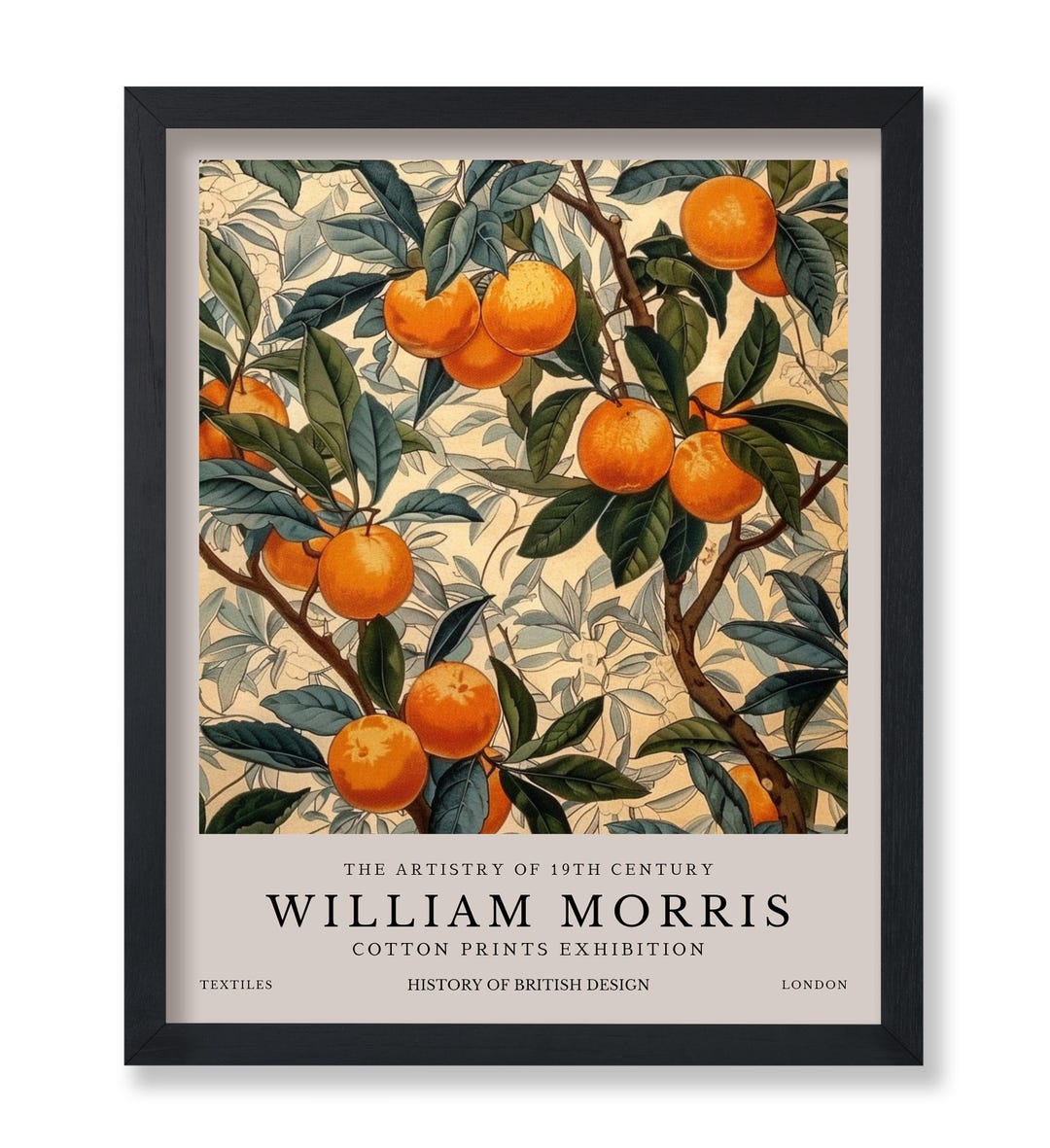 William Morris Prints - Orange Tree Print - Orange Fruit Art ...