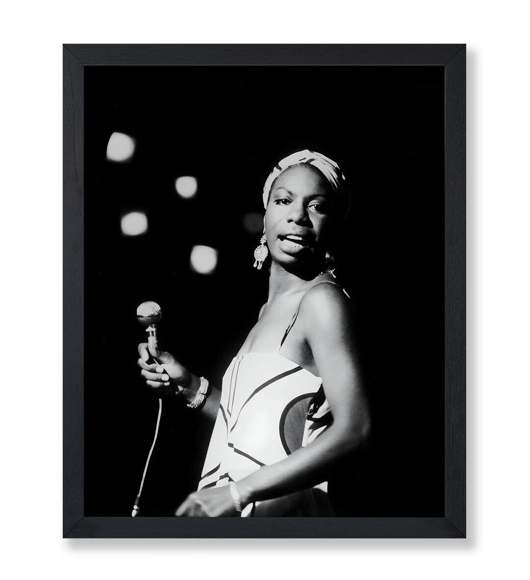 Four Color Portrait Singer Singer Poster - Female Musician Print - Photography Art - Black & White ...