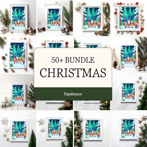 Frame Mockup Bundle, 50+, Frame Mockup, Wall Art Mockup, Christmas Mockup, Xmas Mockup, Mockup Bundle, Canva, White Frame Mockup