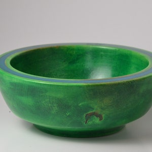 Emerald Green Poplar Bowl