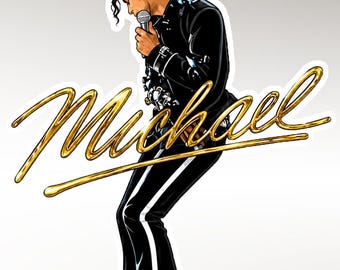 Michael Movie-MJ King of Pop Sticker