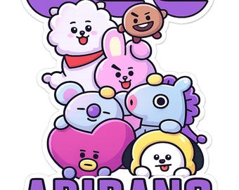 BT21 Arirang World Tour 2026 PNG Aufkleber, Bangtan Konzert Design (Digitaler Download)