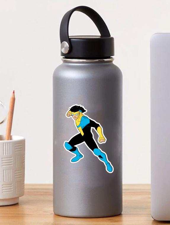 Invincible Flying Sticker Invincible: Comic Book Character Design in Flight 2 Sticker - Etsy