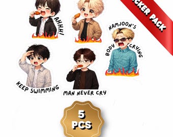 BTS Sticker Pack Spicy Chicken Deluxe (5 Pieces)