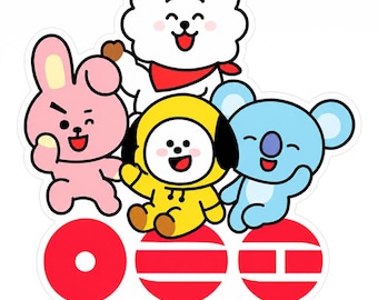 BT21 Arirang World Tour 2026 PNG Stickers, Bangtan Concert Design (Digital Download)