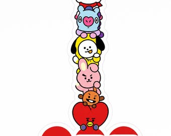 BT21 Arirang World Tour 2026 PNG Stickers, Bangtan Concert Design (Digital Download)