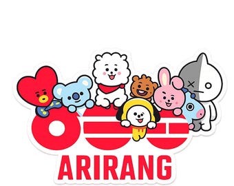 BT21 Arirang BTS Aufkleber - Digitaler Download PNG-Datei