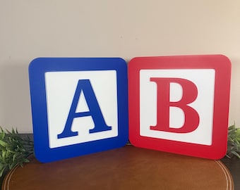 Bloques personalizados con el nombre del profesor para el aula / Paquete de decoración personalizada para el aula, regalo de agradecimiento para profesores, temas para el aula, decoración para profesores