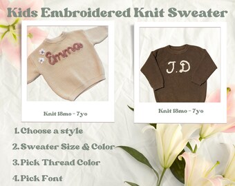 Apertura de invierno bordada a mano para niños