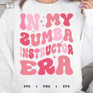 Zumba Instructor Era Svg Png: Retro Groovy Design (Digital Download)